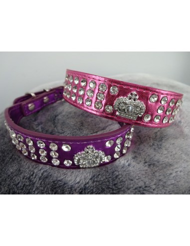 Hundehalsband metallic