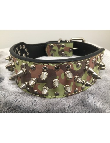 Hundehalsband Nieten Camouflage